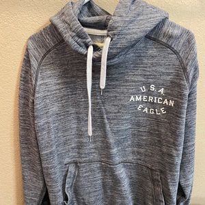 Grey American Eagle Hoodie